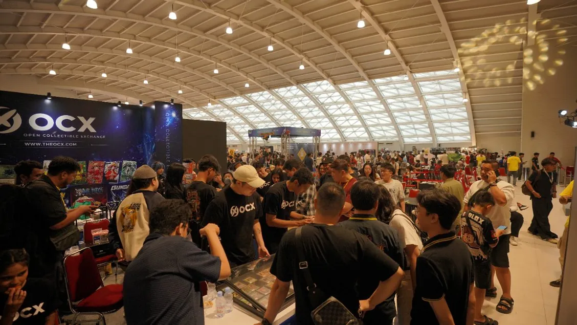 OCX booth on the packed show floor