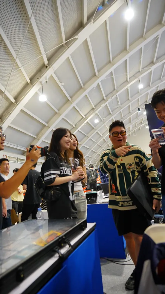 Visitors having fun