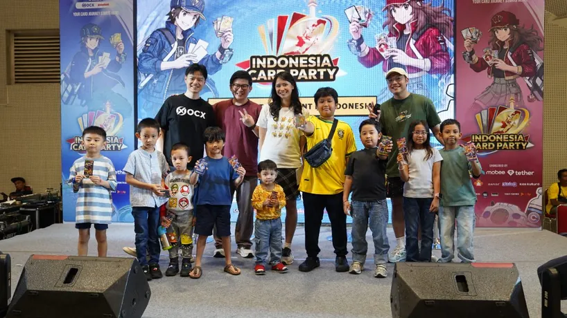 Kids at the family stage